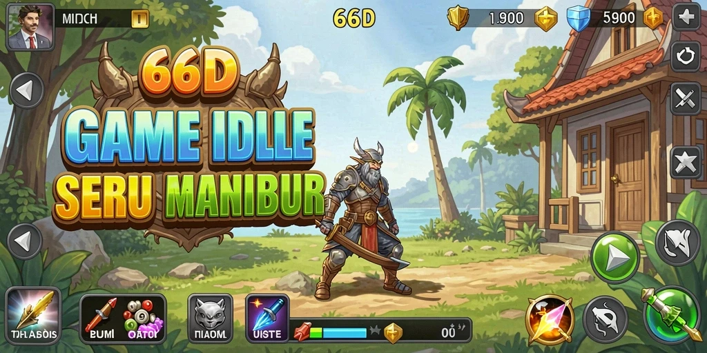 Tampilan screenshot gameplay 66D yang menampilkan keseruan permainan Idle.
