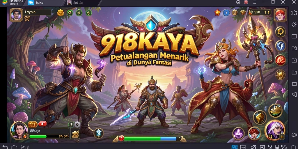 Screenshot gameplay 918KAYA menampilkan petualangan seru dan grafis yang memukau.