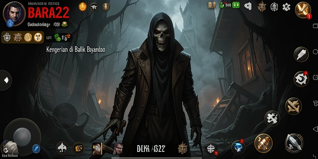Screenshot BARA22 menampilkan momen gameplay yang mencekam dan menegangkan.
