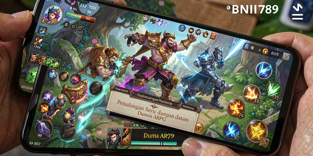 Tampilan screenshot BNI789 menampilkan aksi pertempuran seru dalam game ARPG.
