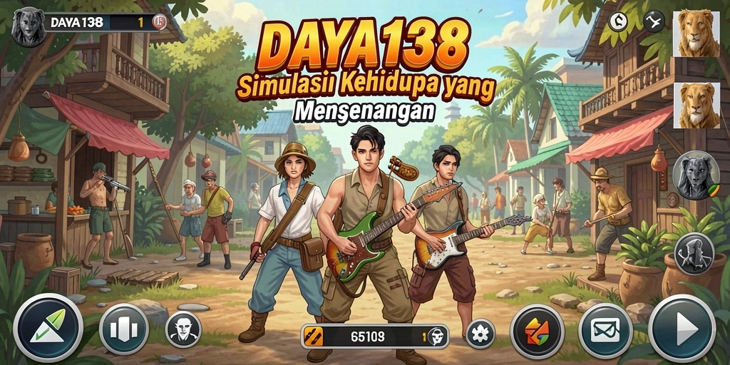Tampilan gameplay DAYA138 dengan interaksi karakter yang dinamis.