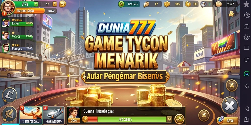 Screenshot DUNIA777 menampilkan gameplay Tycoon yang menarik.