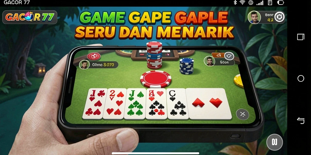 Gameplay GACOR77 yang seru dan kompetitif dalam permainan Gaple.