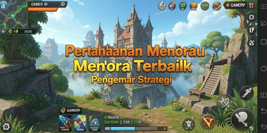 Tampilan gameplay Tower Defense yang menegangkan dan strategis.