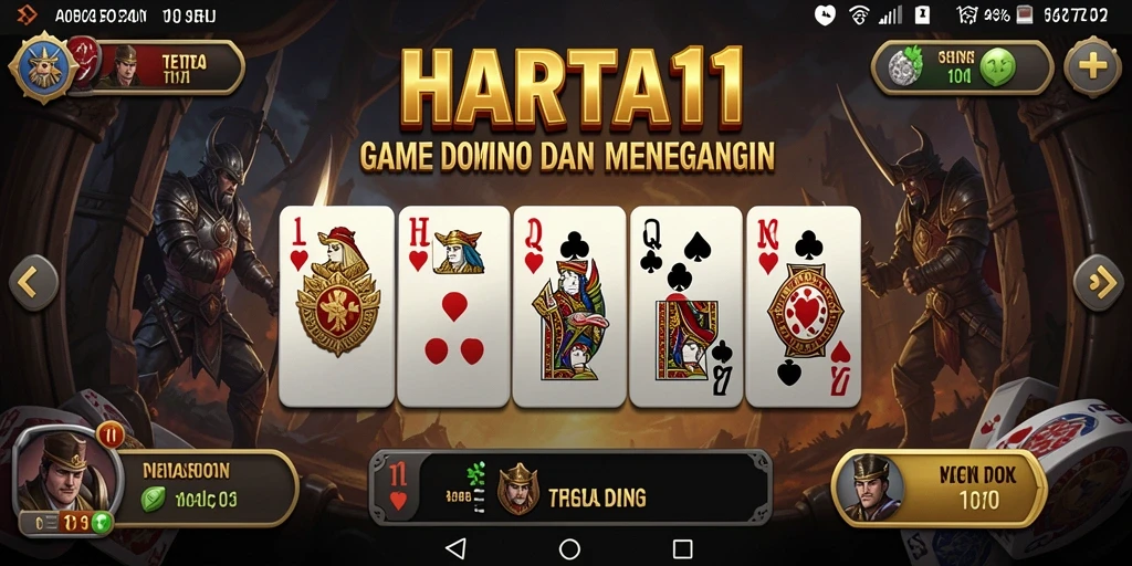 Screenshot gameplay HARTA11 yang menunjukkan aksi seru permainan Domino.