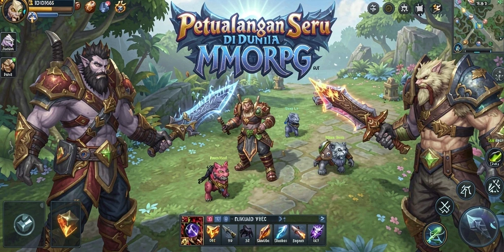 Tampilan gameplay seru di dunia fantasi IDX66.