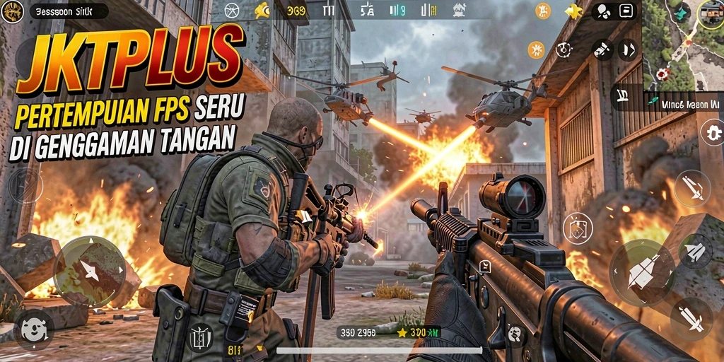 Tangkapan layar gameplay <strong>JKTPLUS</strong> menampilkan aksi seru yang mendebarkan.