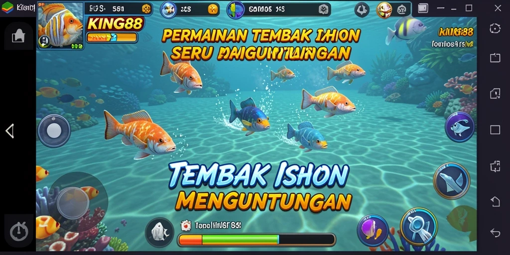 Gameplay seru KING88 menampilkan aksi menembak ikan yang penuh tantangan.