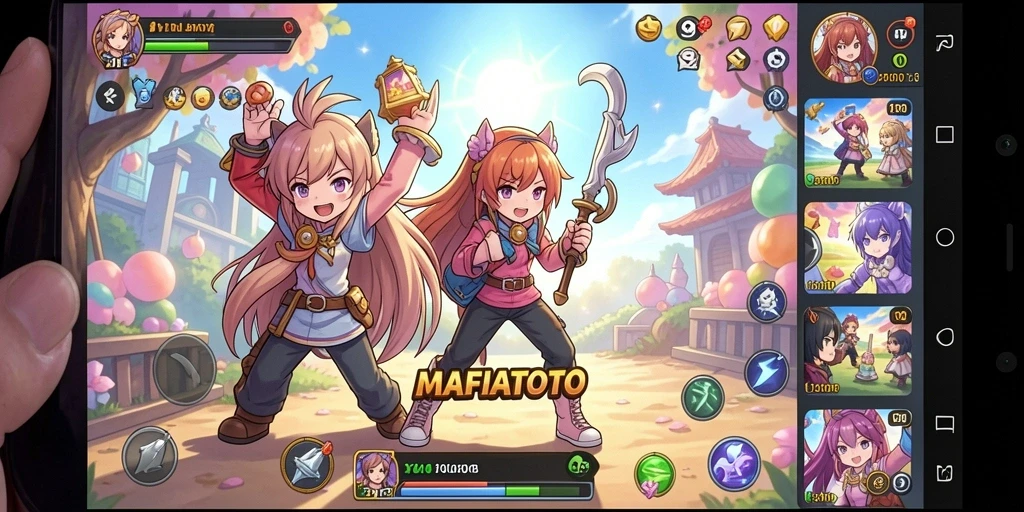 Tangkapan layar MAFIATOTO menunjukkan aksi seru dalam dunia Anime.