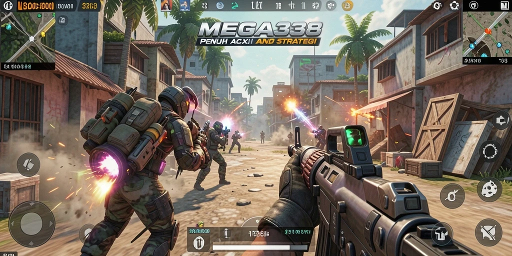 Tampilan menarik gameplay TPS MEGA338 dengan aksi seru.