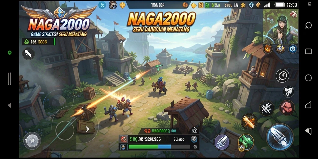 Tampilan gameplay menarik dari NAGA2000 dengan eksplorasi strategi.