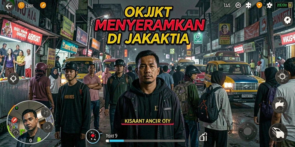Tampilan gameplay menegangkan di dunia kegelapan OKJKT.
