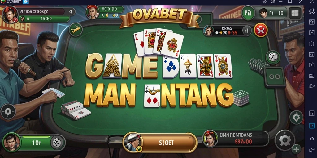 Tangkapan layar utama OVABET menampilkan gameplay seru permainan Domino.