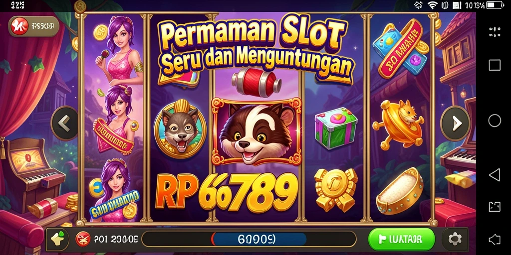 Tangkapan layar utama RP6789 menunjukkan gameplay slot yang menggembirakan.