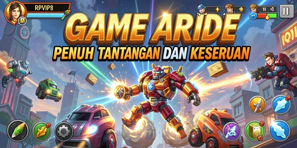 Screenshot RPVIP8 menampilkan gameplay Arcade yang penuh aksi dan tantangan.