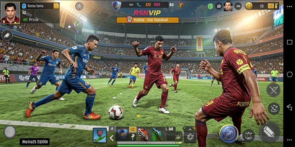 Tampilan menarik dari gameplay RSNVIP yang penuh aksi olahraga.