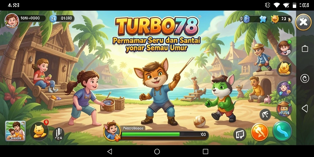 Screenshot TURBO78 menampilkan aksi seru dalam gameplay Casual.