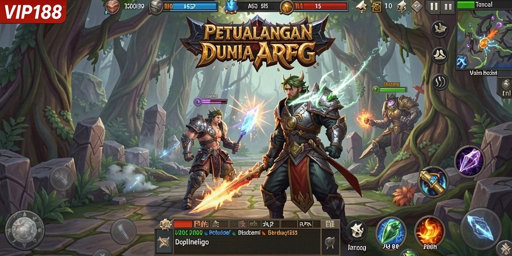 Tampilan menarik dari gameplay ARPG VIP188 yang penuh aksi.