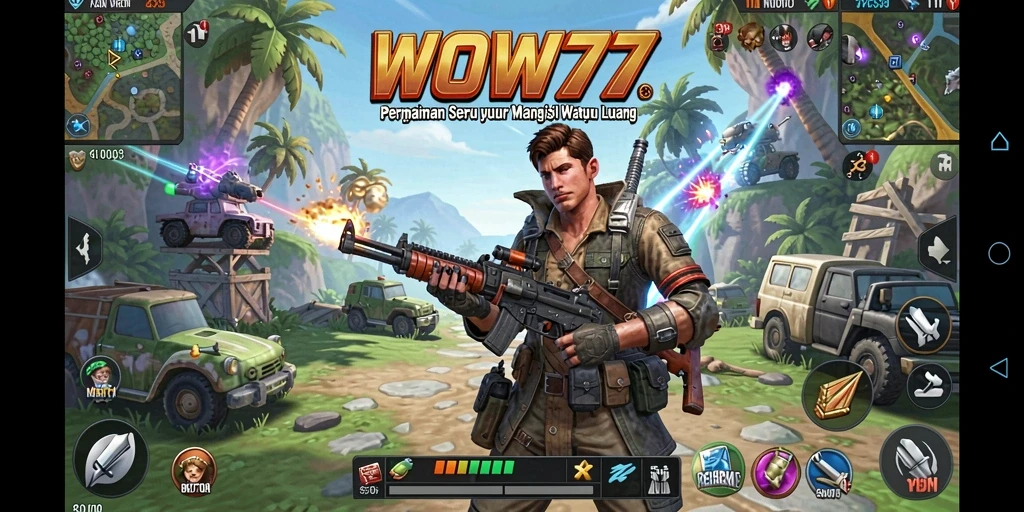 Tampilan gameplay WOW77 yang menarik dan penuh warna.