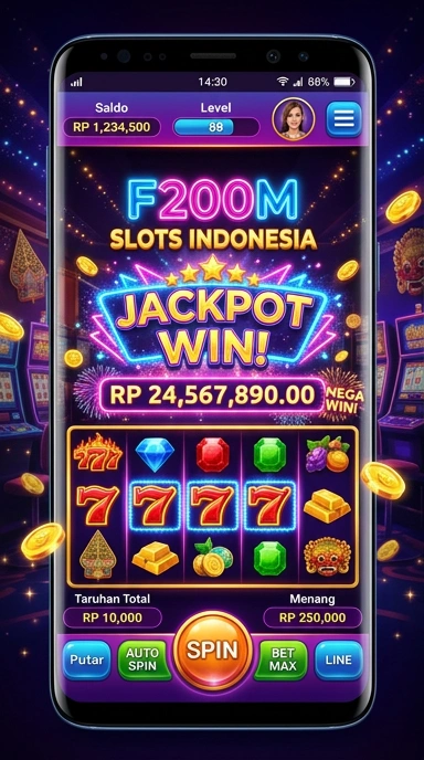 Screenshot aplikasi f200m menunjukkan fitur pencarian yang intuitif.